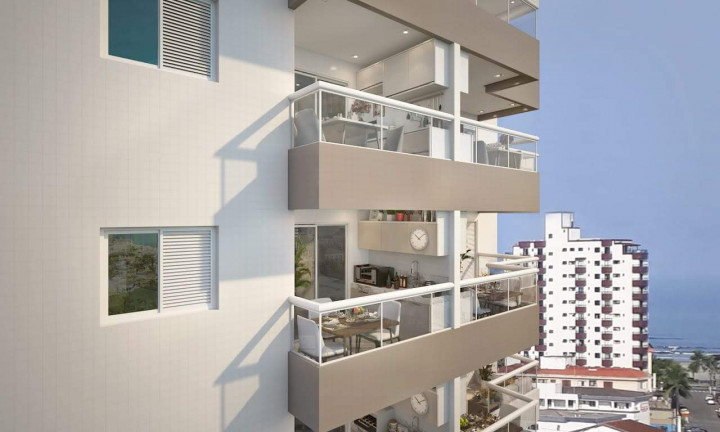 Foto do imóvel: Apartamento com 2 Quartos à Venda, 56 m² em Mirim - Praia Grande