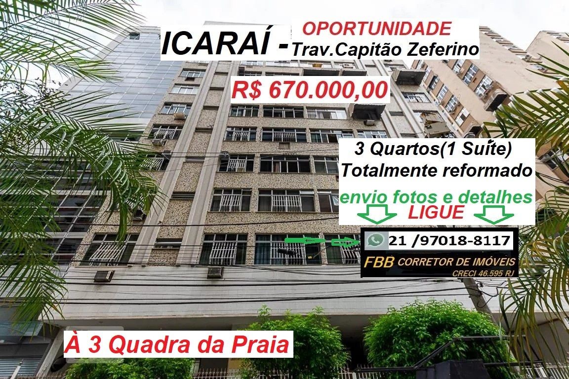 Imagem Apartamento com 3 Quartos à Venda, 70 m² em Icaraí - Niterói