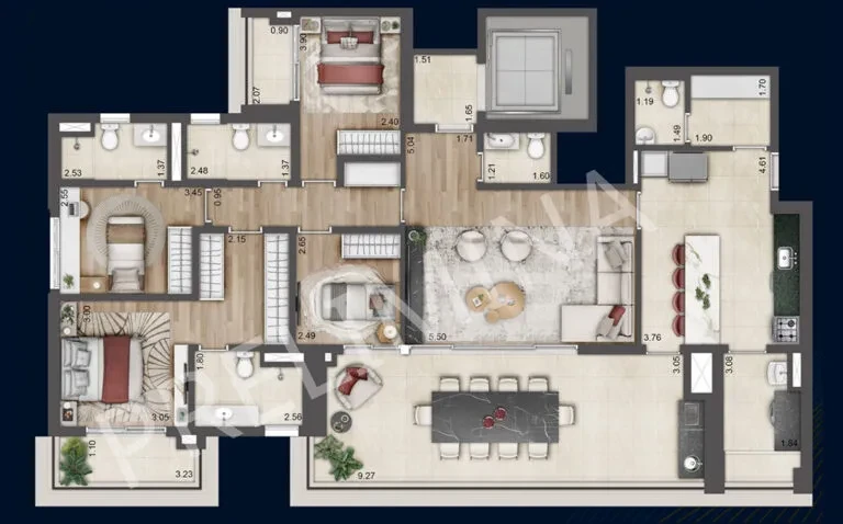 Imagem Apartamento com 4 Quartos à Venda, 223 metros em Vila Cruzeiro - São Paulo
