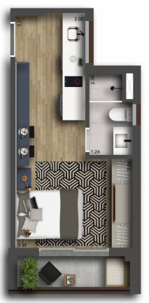 Imagem Apartamento com 1 Quarto à Venda,  em Paraíso - São Paulo