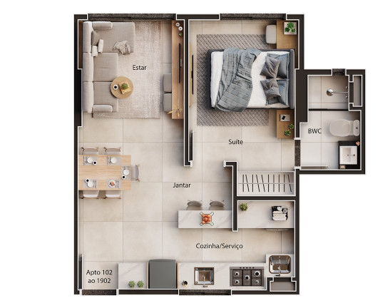 Imagem Apartamento com 1 Quarto à Venda, 35 m² em Boa Viagem - Recife
