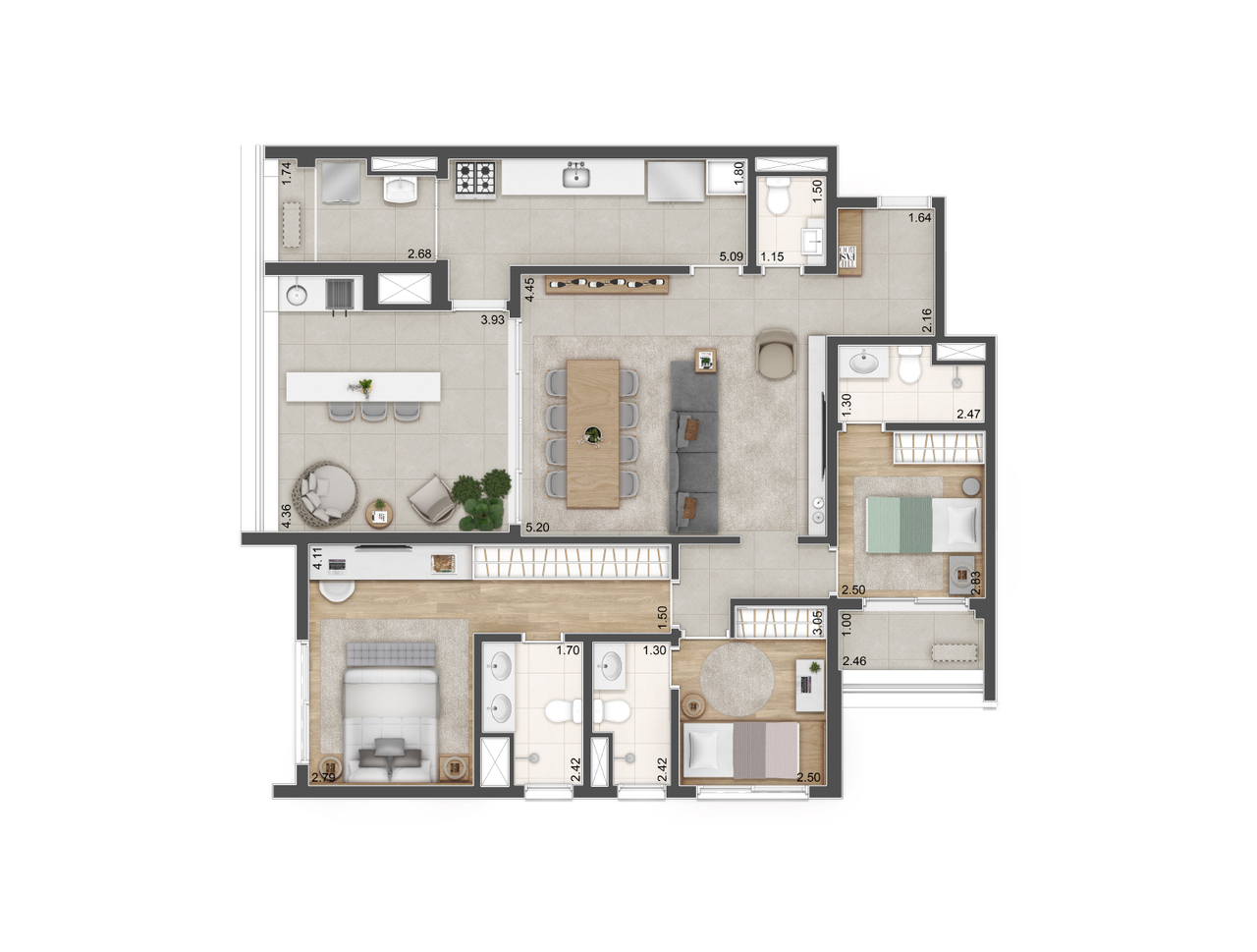 Imagem Apartamento com 3 Quartos à Venda, 95 m² em Santo Amaro - São Paulo