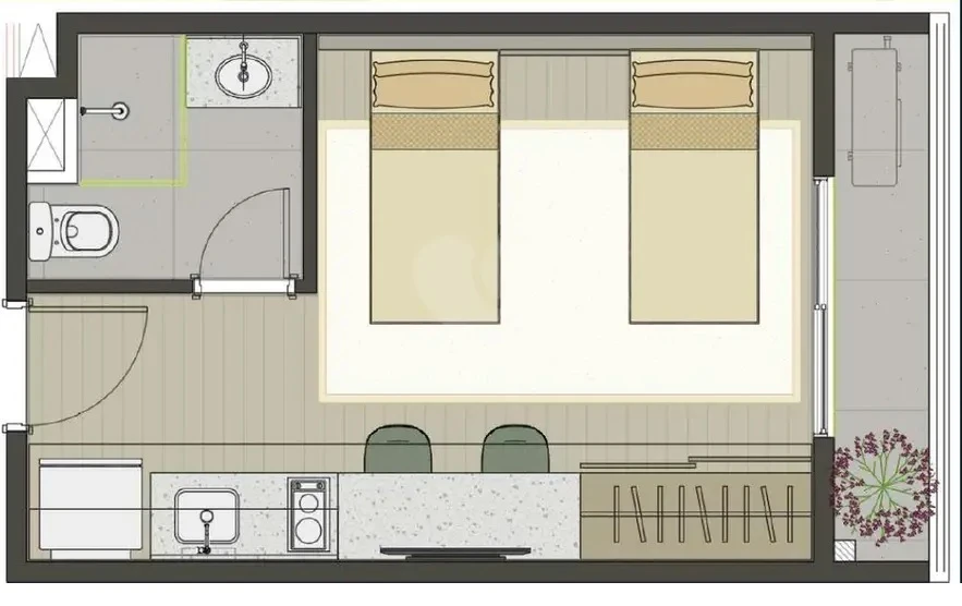Imagem Studio à Venda, 25 m² em Vila Guarani (Z Sul) - São Paulo