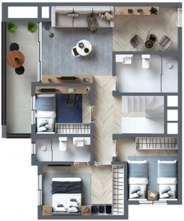 Imagem Apartamento com 2 Quartos à Venda, 56 m² em Juvevê - Curitiba