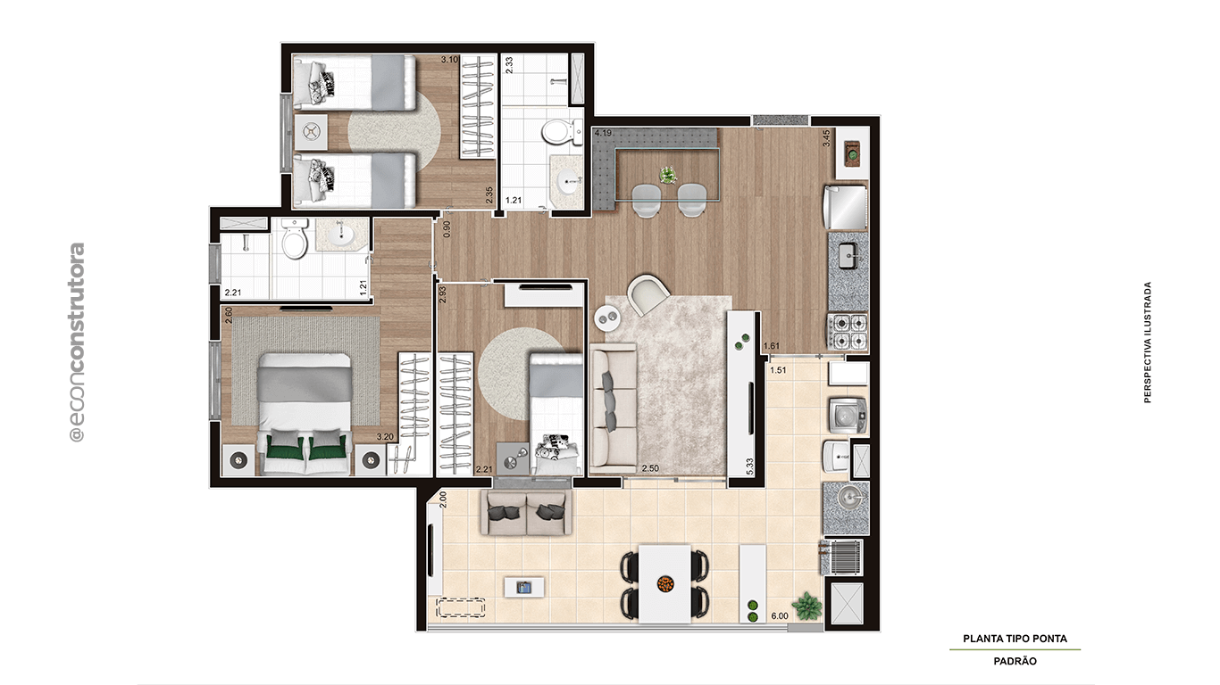 Apartamento com 3 Quartos à Venda, 76 m²em Vila Leopoldina - São Paulo