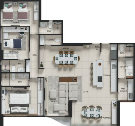 Imagem Apartamento com 4 Quartos à Venda, 132 m² em Boa Viagem - Recife