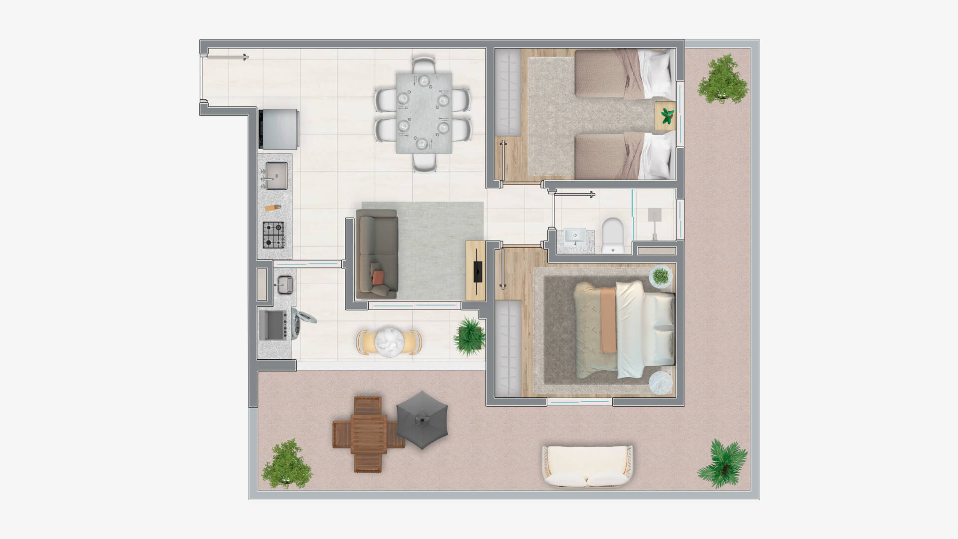 Imagem Apartamento com 2 Quartos à Venda, 49 m² em São Pedro - Osasco