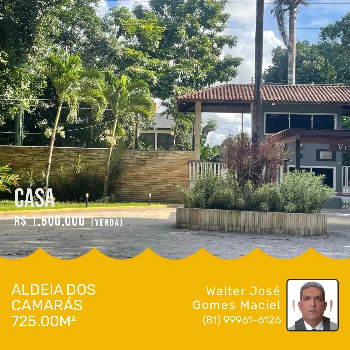 Casa com 2 Quartos à Venda, 72.500 m² em Aldeia dos Camarás - Camaragibe