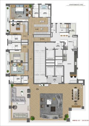 Imagem Apartamento com 4 Quartos à Venda, 370 m² em Moema - São Paulo