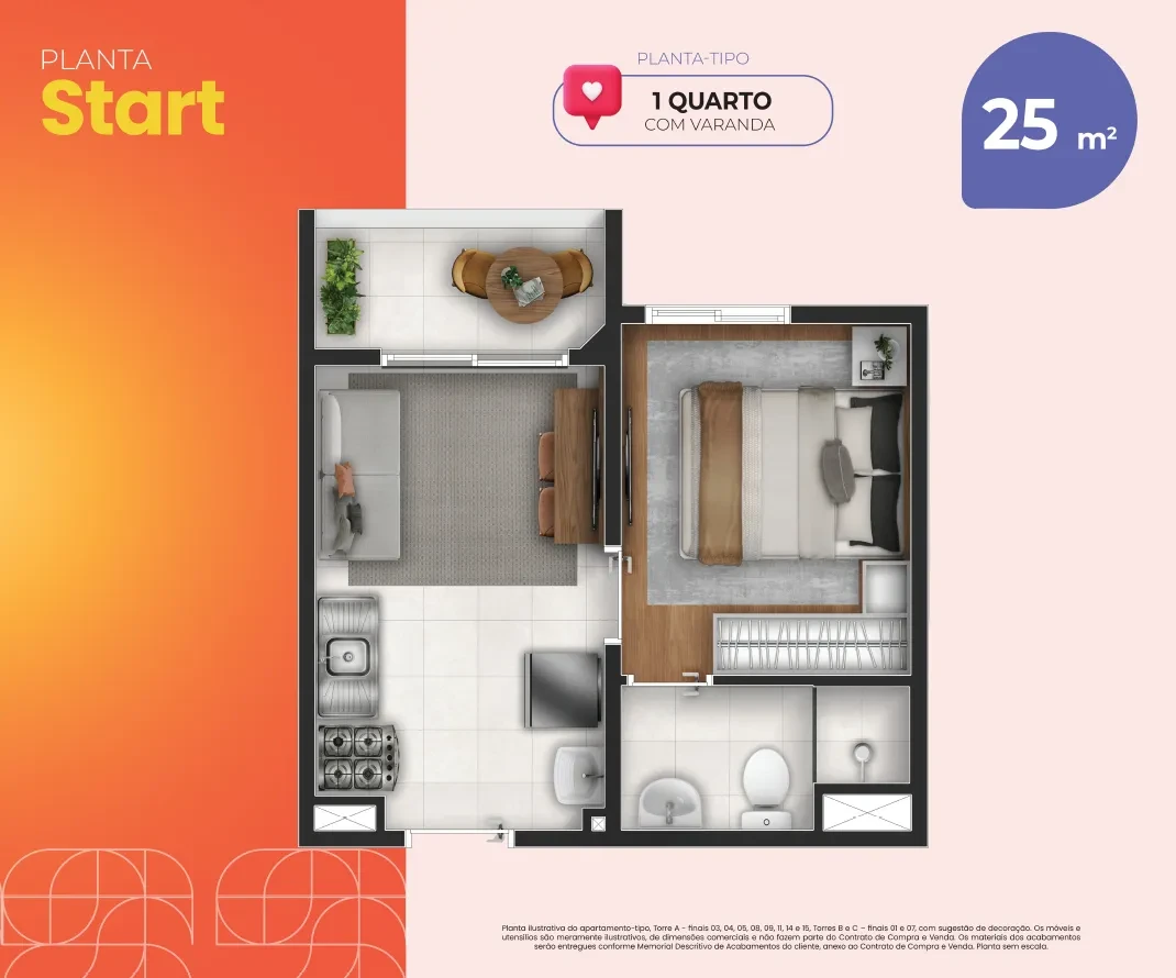 Foto do imóvel: Apartamento com 1 Quarto à Venda, 25 metro em Água Branca - São Paulo