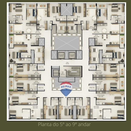 Imagem Apartamento com 1 Quarto à Venda, 36 m² em Tambaú - João Pessoa