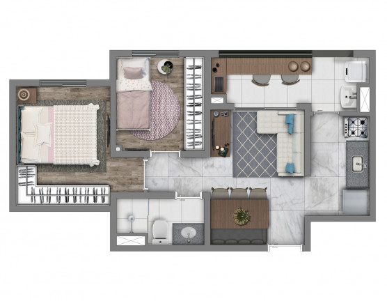 Foto do imóvel: Apartamento com 2 Quartos à Venda, 40 m² em Belenzinho - São Paulo