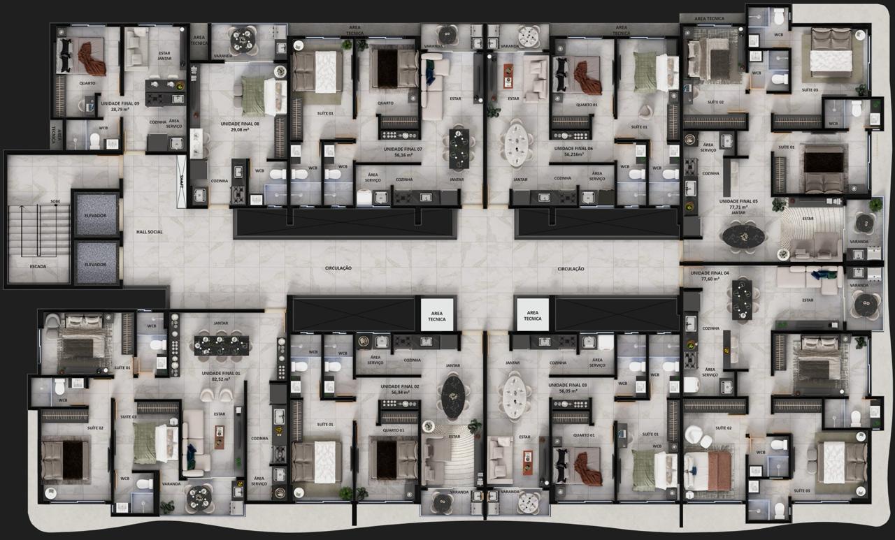Imagem Apartamento com 2 Quartos à Venda, 57 m² em Intermares - Cabedelo