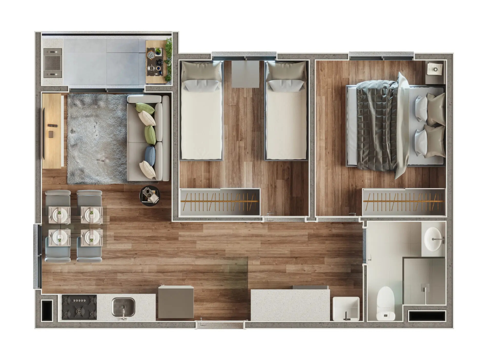 Imagem Apartamento com 2 Quartos à Venda, 40 m²em Vila Eldízia - Santo André