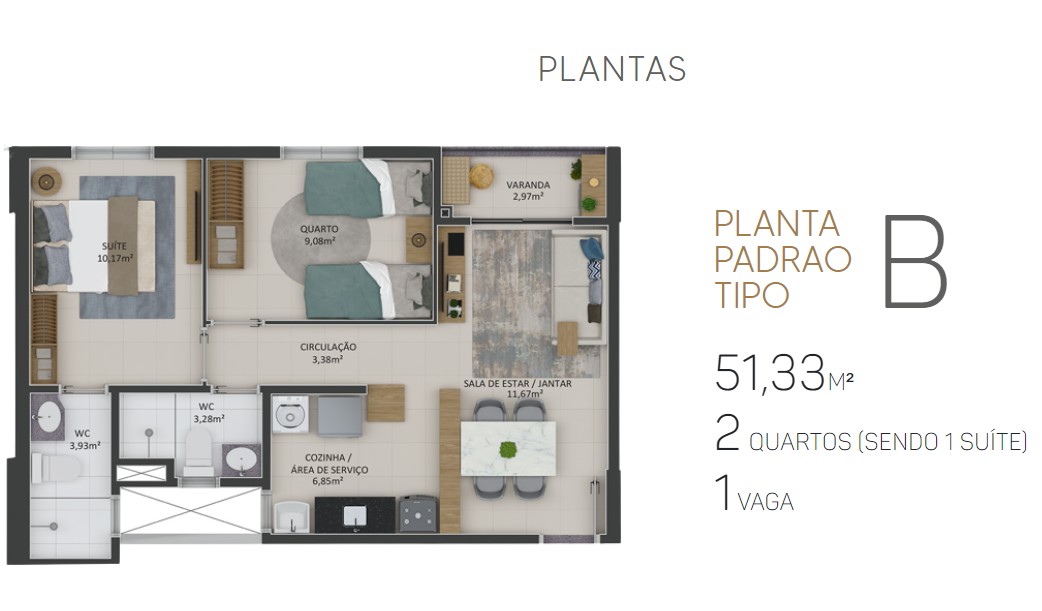 Imagem Apartamento com 3 Quartos à Venda, 63 m² em Sapiranga-coité - Fortaleza