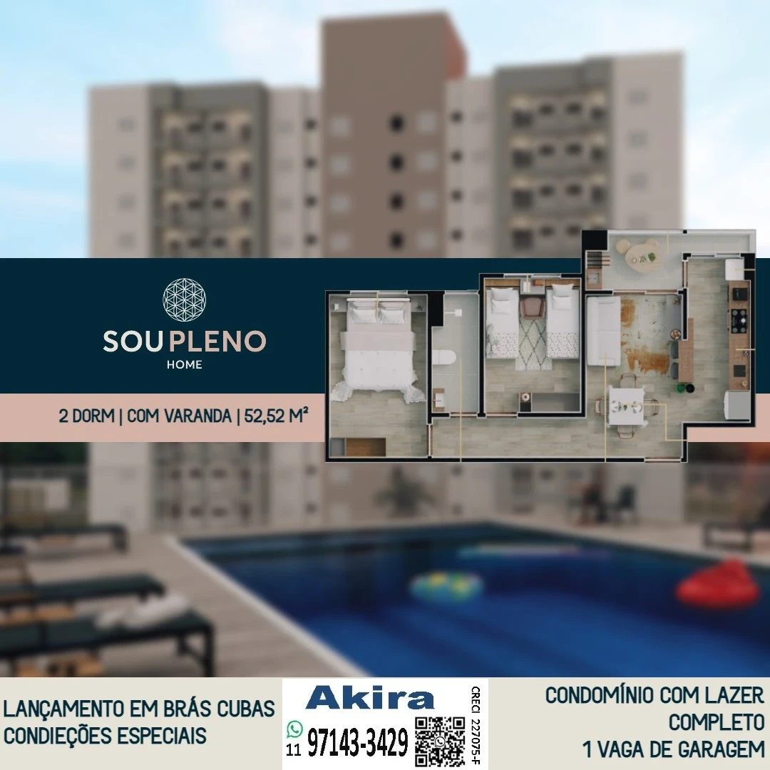 Imagem Apartamento com 2 Quartos à Venda, 52 m² em Vila Cintra - Mogi das Cruzes