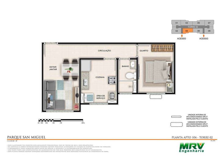 Imagem Apartamento com 2 Quartos à Venda, 43 m² em Portais Dos Ipês - Cajamar
