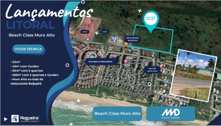 Imagem Apartamento com 1 Quarto à Venda, 32 m² em Muro Alto - Ipojuca