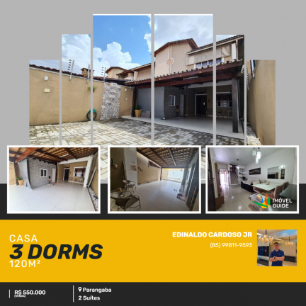 Imagem Casa com 3 Quartos à Venda, 120 m² em Parangaba - Fortaleza