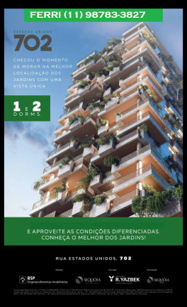 Imagem Apartamento com 1 Quarto à Venda, 56 metro em Jardim América - São Paulo