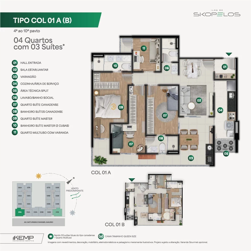 Imagem Apartamento com 2 Quartos à Venda, 59 m² em Praia de Itaparica - Vila Velha Imagem Apartamento com 2 Quartos à Venda, 59 m² em Praia de Itaparica - Vila Velha