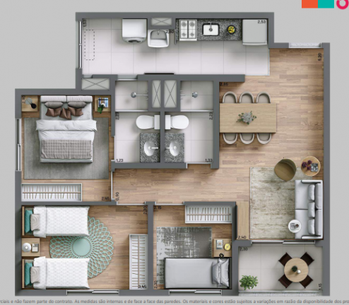Imagem Apartamento com 3 Quartos à Venda, 60 m² em Vila Constança - São Paulo