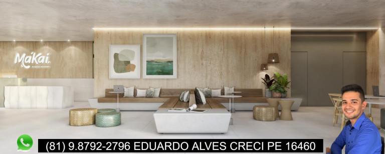 Imagem Apartamento com 1 Quarto à Venda,  em Praia de Muro Alto - Ipojuca