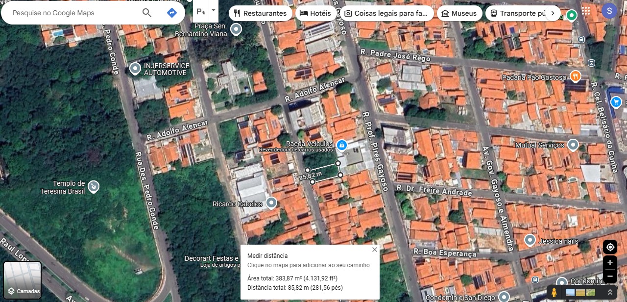 Imagem Terreno à Venda, 416 m² em Noivos - Teresina