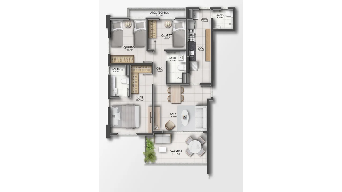 Imagem Apartamento com 3 Quartos à Venda, 61 m²em Horto Florestal - Salvador