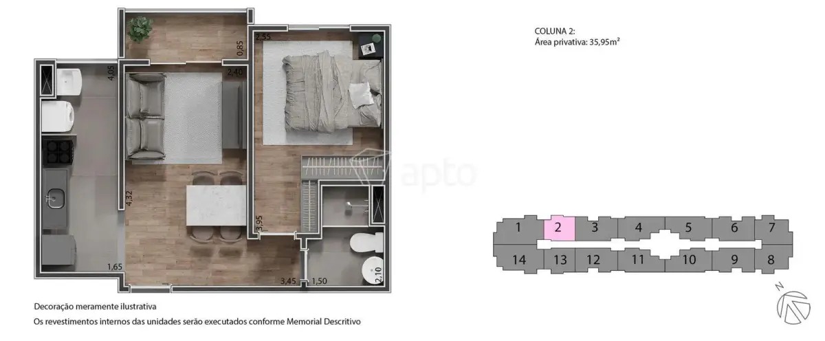 Imagem Apartamento com 2 Quartos à Venda, 46 m² em Engenho de Dentro - Rio de Janeiro