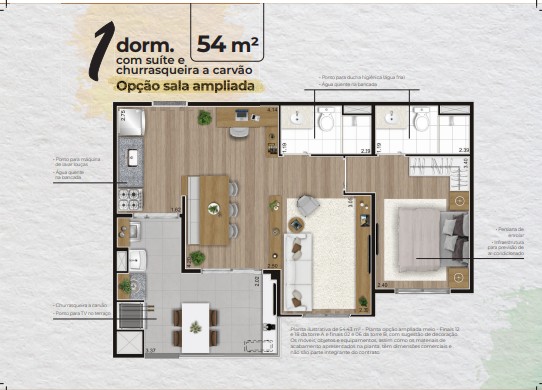 Imagem Apartamento com 2 Quartos à Venda, 54 m² em Lapa de Baixo - São Paulo
