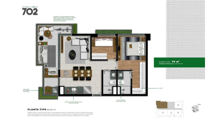 Imagem Apartamento com 1 Quarto à Venda, 56 metro em Jardim América - São Paulo