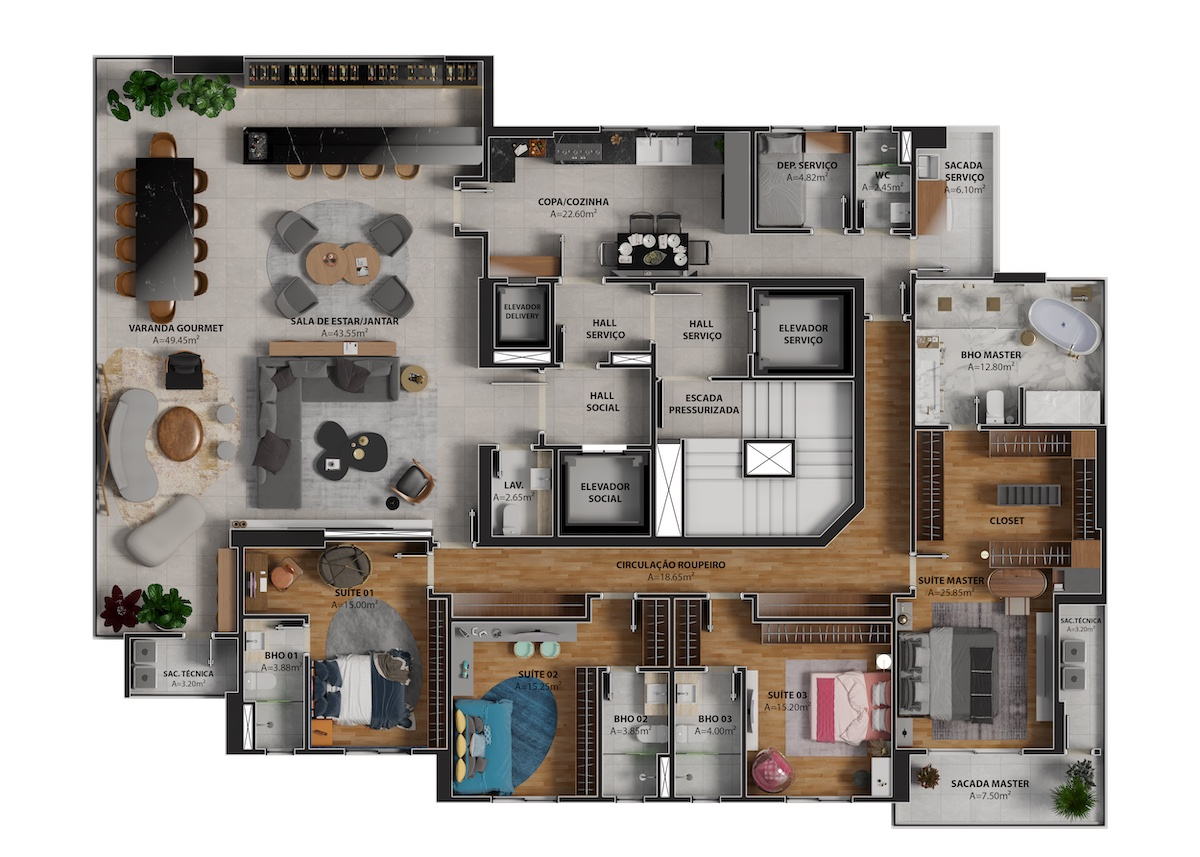 Imagem Apartamento com 4 Quartos à Venda, 260 m²em Umarizal - Belém