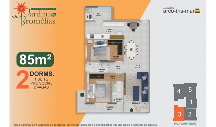 Imagem Apartamento com 2 Quartos à Venda, 79 m² em Boqueirão - Praia Grande