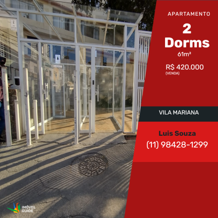 Apartamento com 2 Quartos à Venda,  em Vila Mariana - São Paulo
