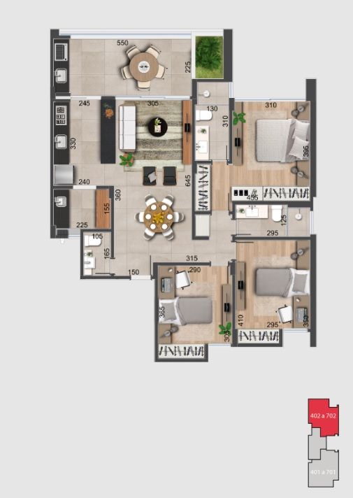 Imagem Apartamento com 3 Quartos à Venda, 110 m² em Alto dos Passos - Juiz de Fora