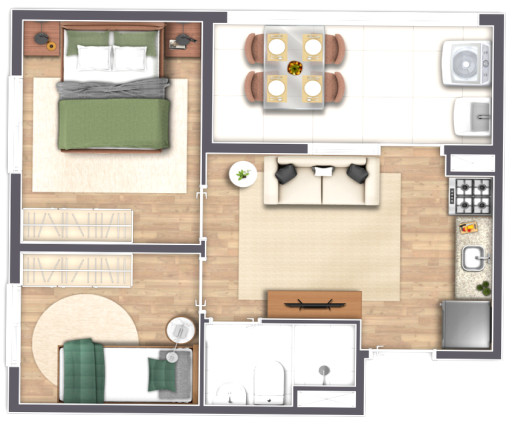 Foto do imóvel: Apartamento com 2 Quartos à Venda, 33 m² em Mooca - São Paulo