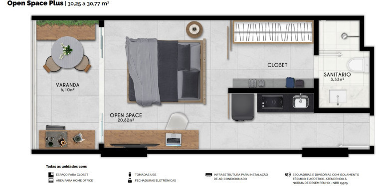 Imagem Apartamento à Venda, 45 m²em Armação - Salvador