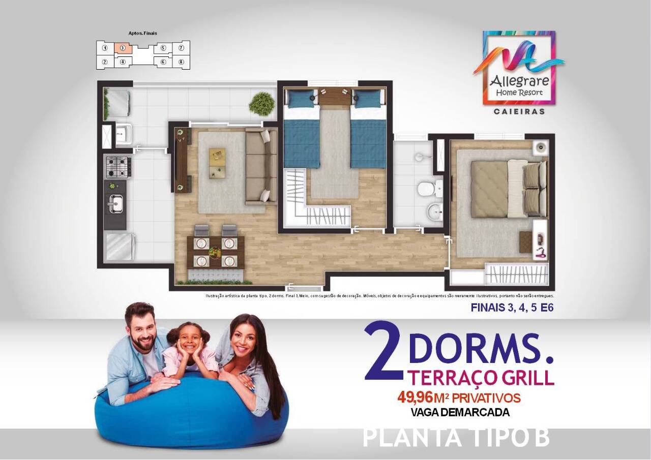 Imagem Apartamento com 2 Quartos à Venda, 49 m² em Vera Tereza - Caieiras