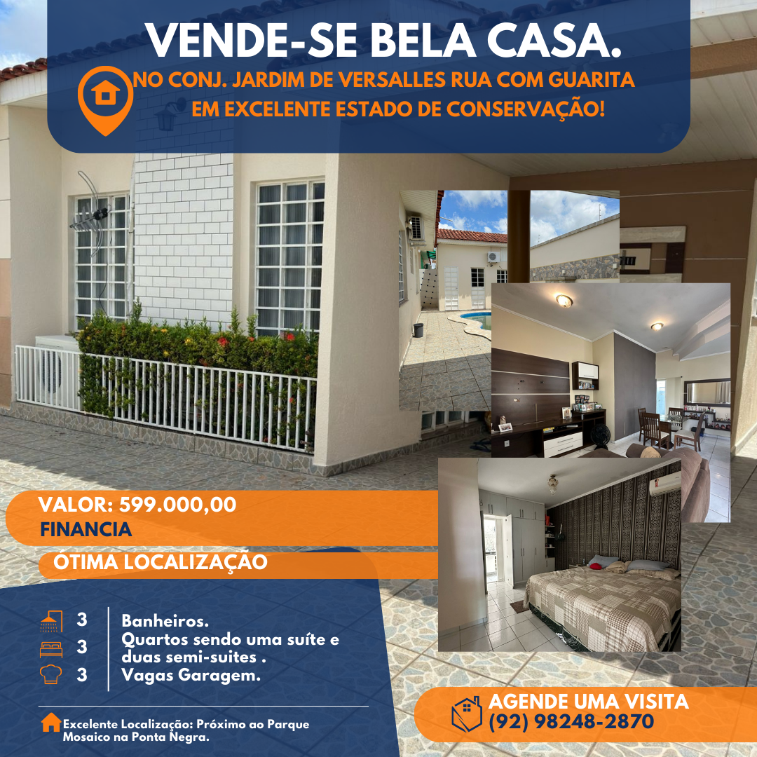 Casa com 3 Quartos à Venda, 256 m² em Planalto - Manaus