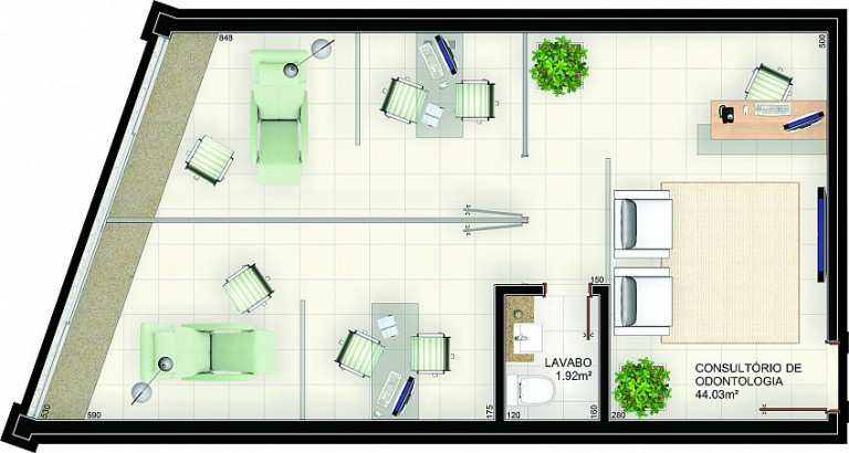 Imagem Sala Comercial à Venda ou Locação, 90 m² em Centro - Criciúma