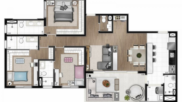 Imagem Apartamento com 3 Quartos à Venda, 116 m² em Sumaré - São Paulo