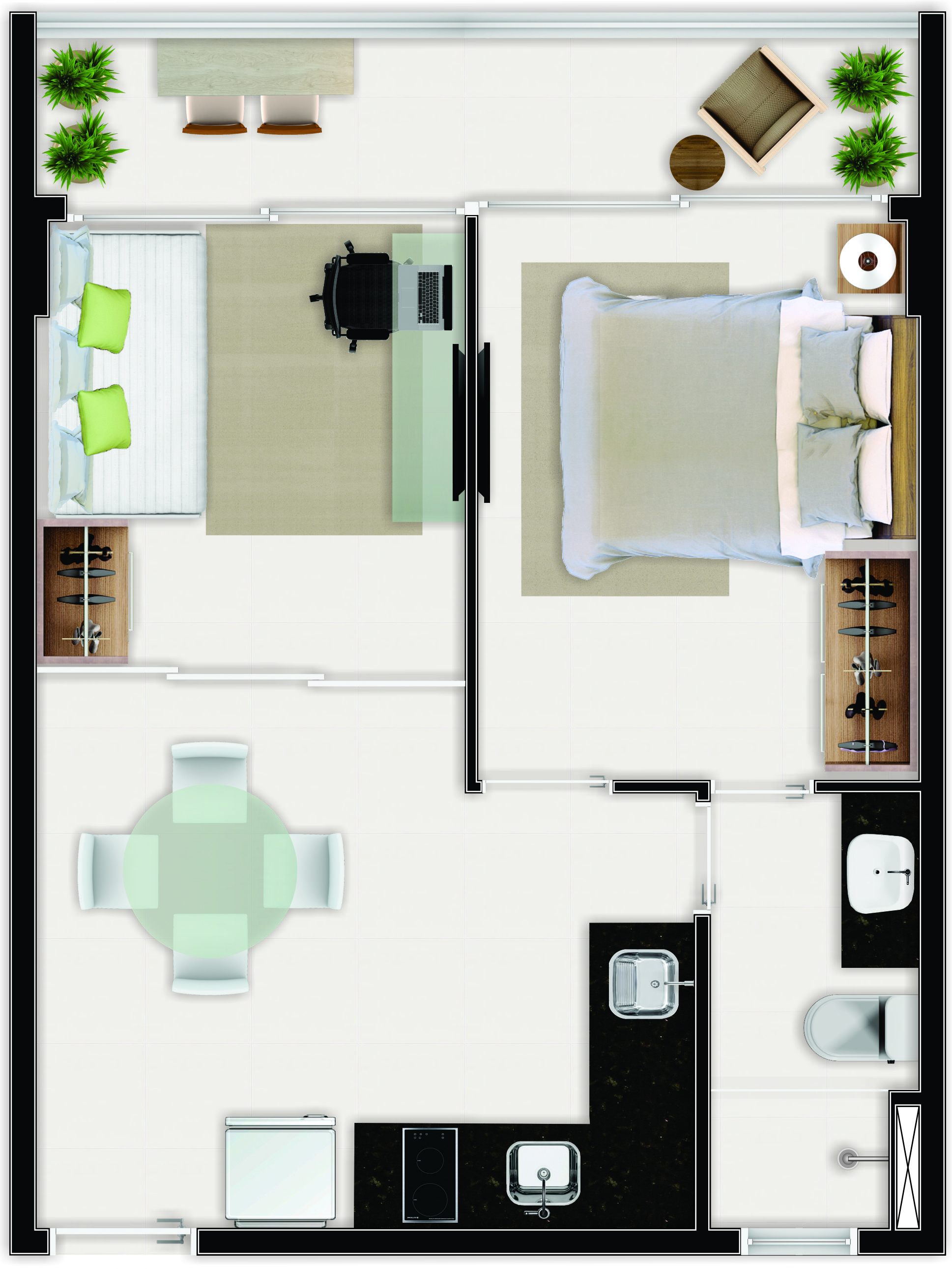 Imagem Apartamento com 1 Quarto à Venda, 37 m² em Aldeota - Fortaleza