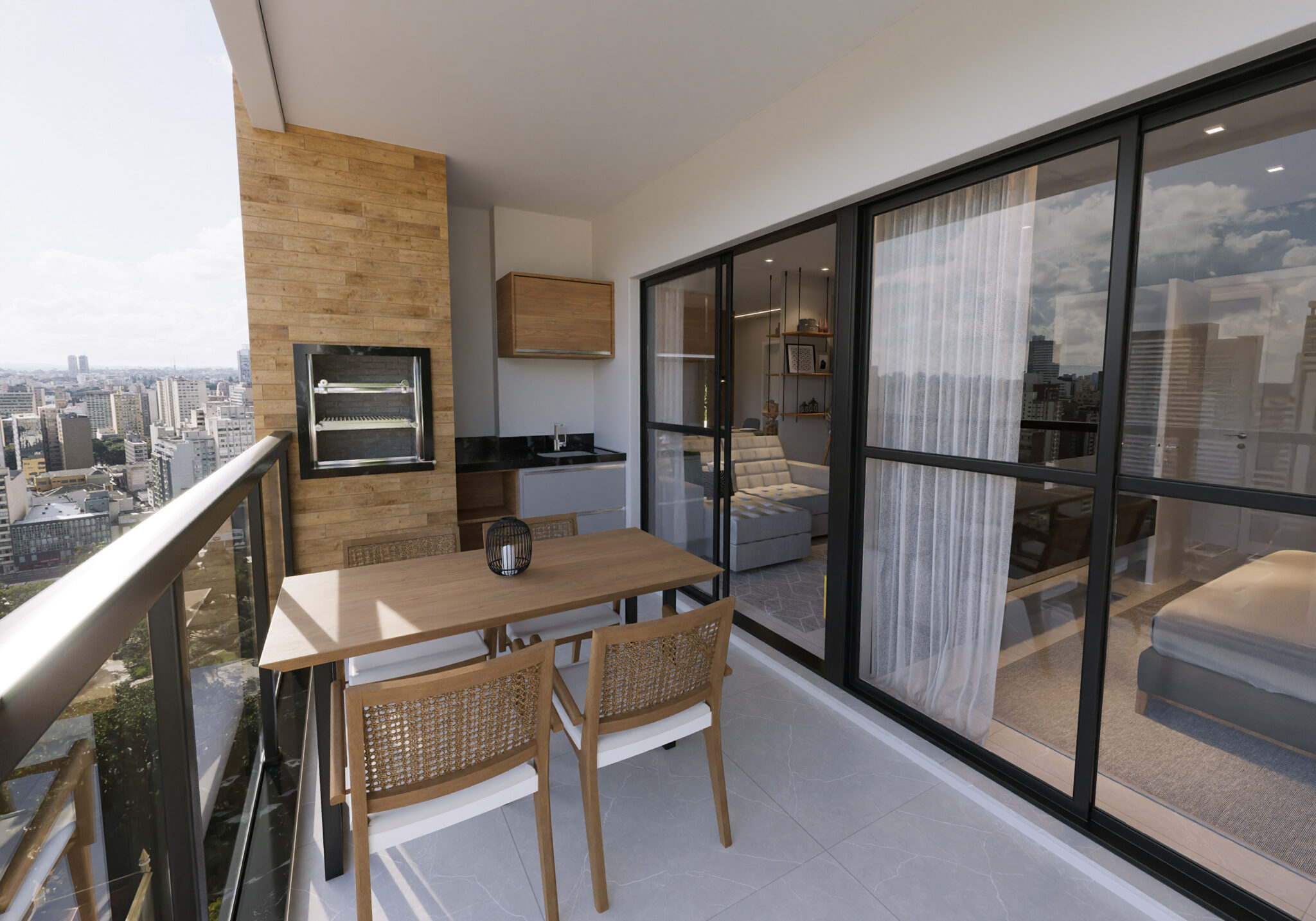 Imagem Apartamento com 2 Quartos à Venda, 57 m² em Centro - Curitiba