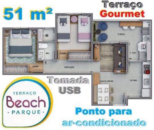 Imagem Apartamento com 2 Quartos à Venda, 55 m² em São Pedro - Osasco