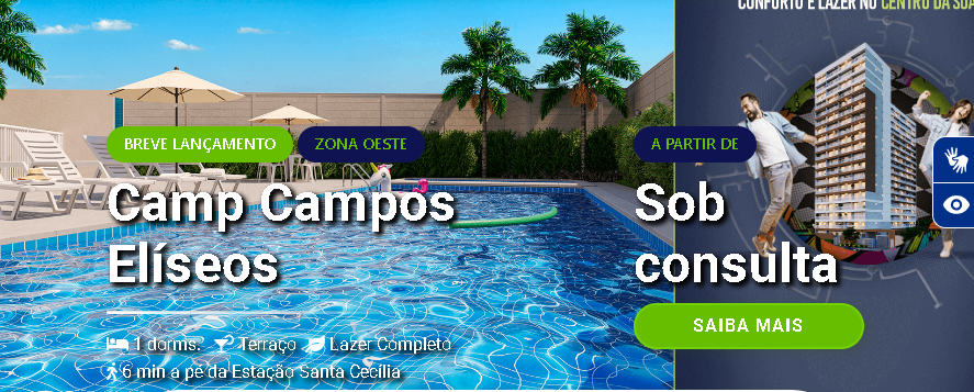 Imagem Apartamento com 2 Quartos à Venda, 44 m²em Campos Elíseos - São Paulo