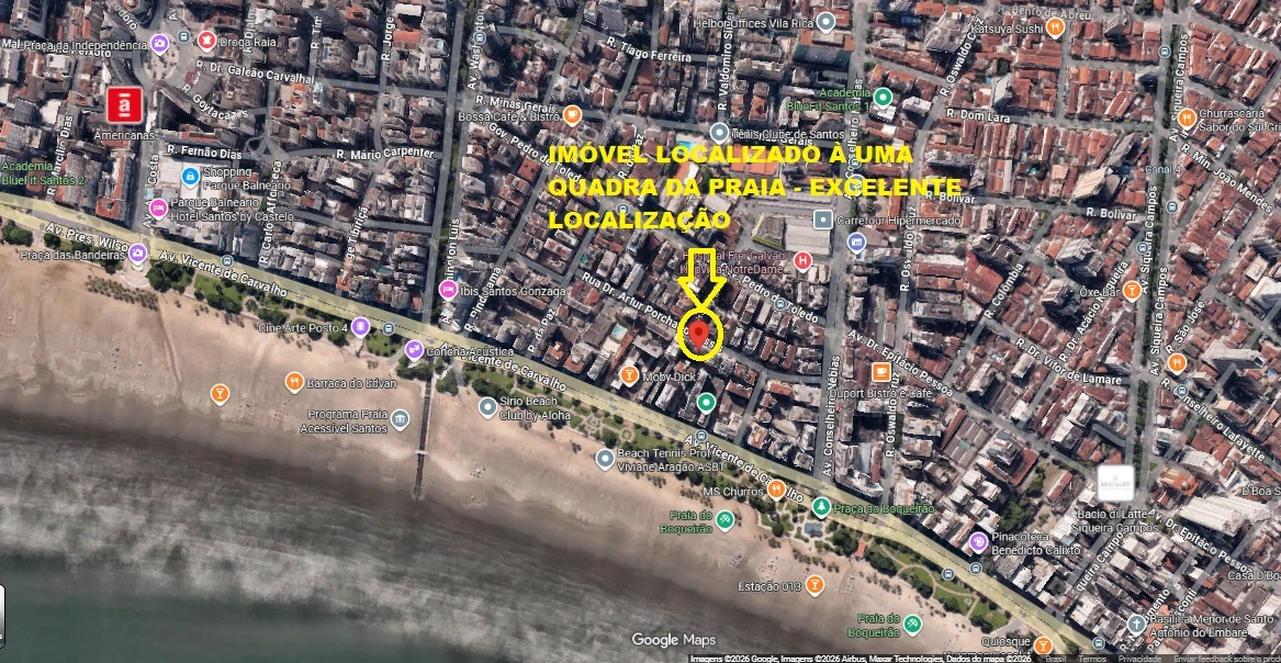 Imagem Apartamento com 1 Quarto à Venda, 47 m² em Boqueirão - Santos