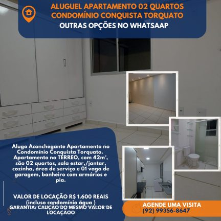 Imagem Apartamento com 2 Quartos para Alugar, 42 m² em Colônia Terra Nova - Manaus