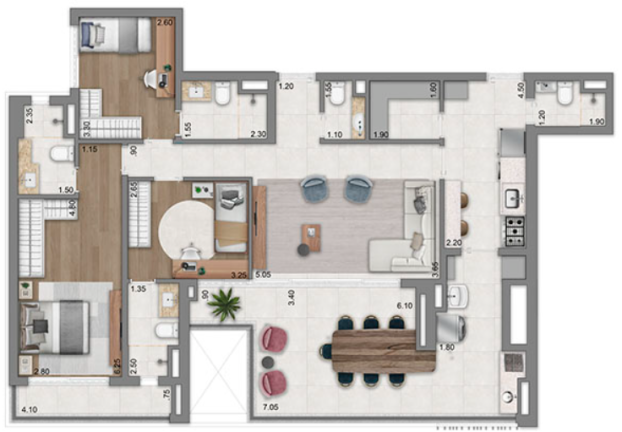 Imagem Apartamento com 3 Quartos à Venda, 94 m² em Jardim das Acácias - São Paulo