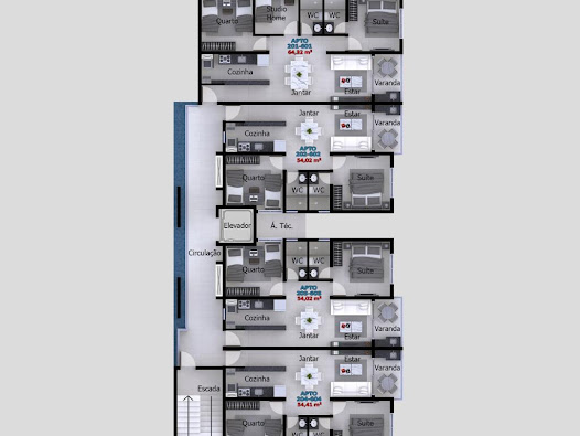 Imagem Apartamento com 2 Quartos à Venda, 54 m²em Altiplano Cabo Branco - João Pessoa